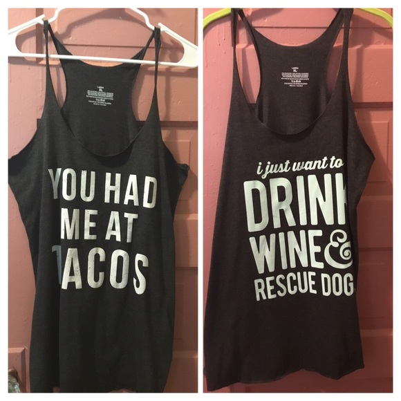 Tops - 2 LADIES BLACK TANK TOPS